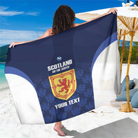 Custom Scotland Cricket Sarong Go Scots Thistle Pattern - Wonder Print Shop