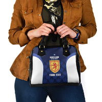 Custom Scotland Cricket Shoulder Handbag Go Scots Thistle Pattern - Wonder Print Shop