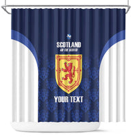 Custom Scotland Cricket Shower Curtain Go Scots Thistle Pattern - Wonder Print Shop