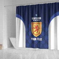 Custom Scotland Cricket Shower Curtain Go Scots Thistle Pattern - Wonder Print Shop