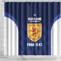 Custom Scotland Cricket Shower Curtain Go Scots Thistle Pattern - Wonder Print Shop