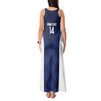 Custom Scotland Cricket Tank Maxi Dress Go Scots Thistle Pattern - Wonder Print Shop