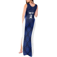 Custom Scotland Cricket Tank Maxi Dress Go Scots Thistle Pattern - Wonder Print Shop