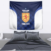 Custom Scotland Cricket Tapestry Go Scots Thistle Pattern - Wonder Print Shop