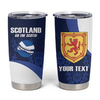 Custom Scotland Cricket Tumbler Cup Go Scots Thistle Pattern - Wonder Print Shop