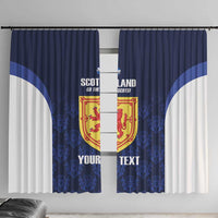 Custom Scotland Cricket Window Curtain Go Scots Thistle Pattern - Wonder Print Shop