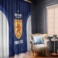 Custom Scotland Cricket Window Curtain Go Scots Thistle Pattern - Wonder Print Shop