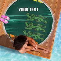 Custom Guernsey Cricket Beach Blanket Go Champions - Wonder Print Shop