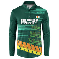 Custom Guernsey Cricket Button Sweatshirt Go Champions - Wonder Print Shop