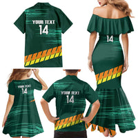 Custom Guernsey Cricket Family Matching Mermaid Dress and Hawaiian Shirt Go Champions - Wonder Print Shop