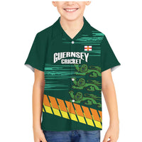 Custom Guernsey Cricket Family Matching Mermaid Dress and Hawaiian Shirt Go Champions - Wonder Print Shop