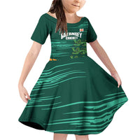 Custom Guernsey Cricket Family Matching Off Shoulder Short Dress and Hawaiian Shirt Go Champions - Wonder Print Shop