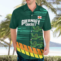 Custom Guernsey Cricket Hawaiian Shirt Go Champions - Wonder Print Shop