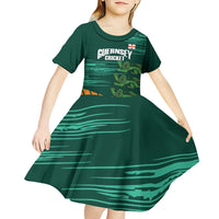 Custom Guernsey Cricket Kid Short Sleeve Dress Go Champions - Wonder Print Shop