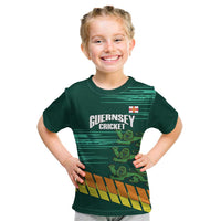 Custom Guernsey Cricket Kid T Shirt Go Champions - Wonder Print Shop
