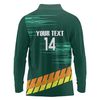 Custom Guernsey Cricket Long Sleeve Polo Shirt Go Champions - Wonder Print Shop