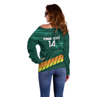 Custom Guernsey Cricket Off Shoulder Sweater Go Champions - Wonder Print Shop