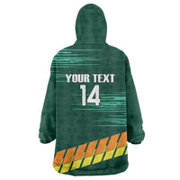Custom Guernsey Cricket Wearable Blanket Hoodie Go Champions - Wonder Print Shop
