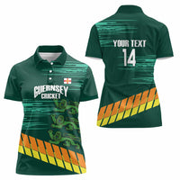 Custom Guernsey Cricket Women Polo Shirt Go Champions - Wonder Print Shop