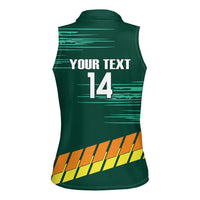 Custom Guernsey Cricket Women Sleeveless Polo Shirt Go Champions - Wonder Print Shop