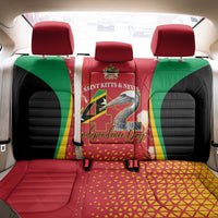 Saint Kitts and Nevis Back Car Seat Cover Pelican 42nd Independence Anniversary - Wonder Print Shop