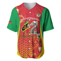 Personalized Saint Kitts and Nevis Baseball Jersey Pelican 42nd Independence Anniversary - Wonder Print Shop