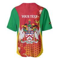 Personalized Saint Kitts and Nevis Baseball Jersey Pelican 42nd Independence Anniversary - Wonder Print Shop