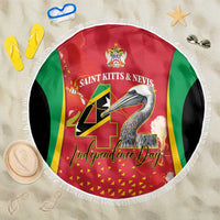 Saint Kitts and Nevis Beach Blanket Pelican 42nd Independence Anniversary - Wonder Print Shop