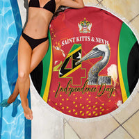 Saint Kitts and Nevis Beach Blanket Pelican 42nd Independence Anniversary - Wonder Print Shop