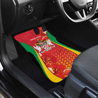 Saint Kitts and Nevis Car Mats Pelican 42nd Independence Anniversary - Wonder Print Shop