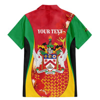 Personalized Saint Kitts and Nevis Family Matching Mermaid Dress and Hawaiian Shirt Pelican 42nd Independence Anniversary - Wonder Print Shop