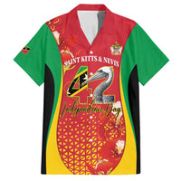 Personalized Saint Kitts and Nevis Family Matching Puletasi and Hawaiian Shirt Pelican 42nd Independence Anniversary - Wonder Print Shop