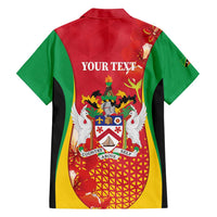 Personalized Saint Kitts and Nevis Family Matching Summer Maxi Dress and Hawaiian Shirt Pelican 42nd Independence Anniversary - Wonder Print Shop