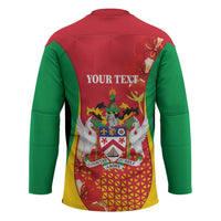 Personalized Saint Kitts and Nevis Hockey Jersey Pelican 42nd Independence Anniversary - Wonder Print Shop