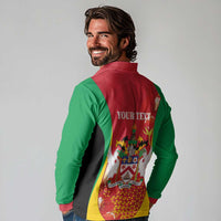 Personalized Saint Kitts and Nevis Long Sleeve Polo Shirt Pelican 42nd Independence Anniversary - Wonder Print Shop