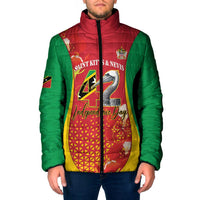 Personalized Saint Kitts and Nevis Padded Jacket Pelican 42nd Independence Anniversary - Wonder Print Shop