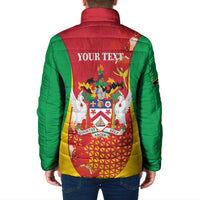 Personalized Saint Kitts and Nevis Padded Jacket Pelican 42nd Independence Anniversary - Wonder Print Shop