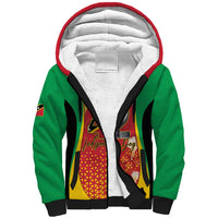 Personalized Saint Kitts and Nevis Sherpa Hoodie Pelican 42nd Independence Anniversary - Wonder Print Shop