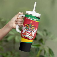 Personalized Saint Kitts and Nevis Tumbler With Handle Pelican 42nd Independence Anniversary - Wonder Print Shop