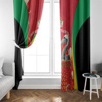 Saint Kitts and Nevis Window Curtain Pelican 42nd Independence Anniversary - Wonder Print Shop