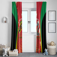 Saint Kitts and Nevis Window Curtain Pelican 42nd Independence Anniversary - Wonder Print Shop