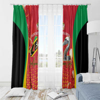 Saint Kitts and Nevis Window Curtain Pelican 42nd Independence Anniversary - Wonder Print Shop
