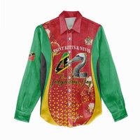 Personalized Saint Kitts and Nevis Women Casual Shirt Pelican 42nd Independence Anniversary - Wonder Print Shop