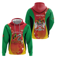 Personalized Saint Kitts and Nevis Zip Hoodie Pelican 42nd Independence Anniversary - Wonder Print Shop