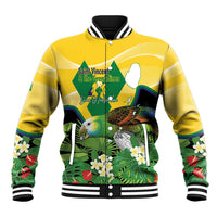 Personalized Saint Vincent and the Grenadines Baseball Jacket Amazona Guildingii 46 Years Of Independence - Wonder Print Shop
