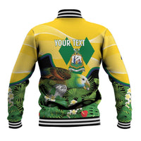 Personalized Saint Vincent and the Grenadines Baseball Jacket Amazona Guildingii 46 Years Of Independence - Wonder Print Shop