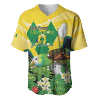 Personalized Saint Vincent and the Grenadines Baseball Jersey Amazona Guildingii 46 Years Of Independence - Wonder Print Shop