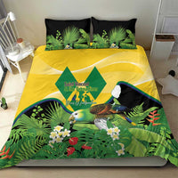 Saint Vincent and the Grenadines Bedding Set Amazona Guildingii 46 Years Of Independence - Wonder Print Shop