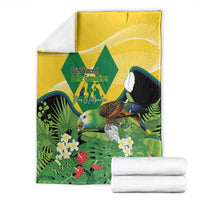 Saint Vincent and the Grenadines Blanket Amazona Guildingii 46 Years Of Independence - Wonder Print Shop