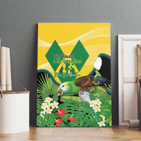 Saint Vincent and the Grenadines Canvas Wall Art Amazona Guildingii 46 Years Of Independence - Wonder Print Shop